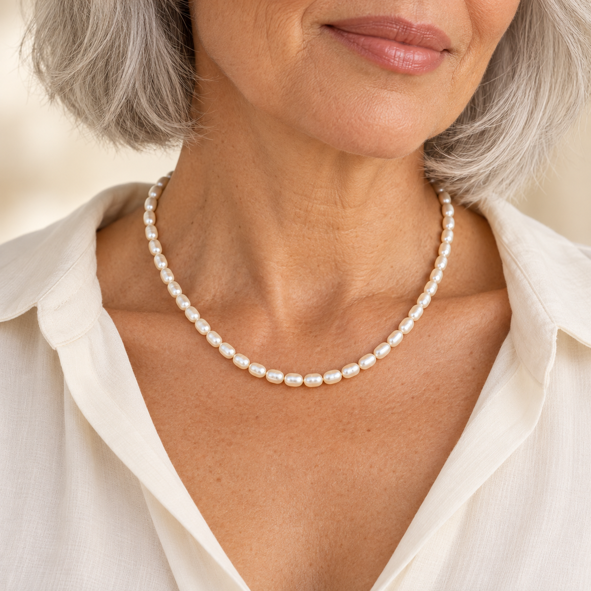 Rice Pearl Necklace