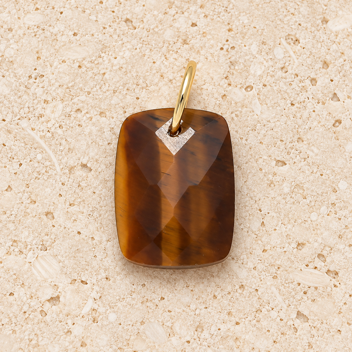 Faceted Tiger's Eye Pendant