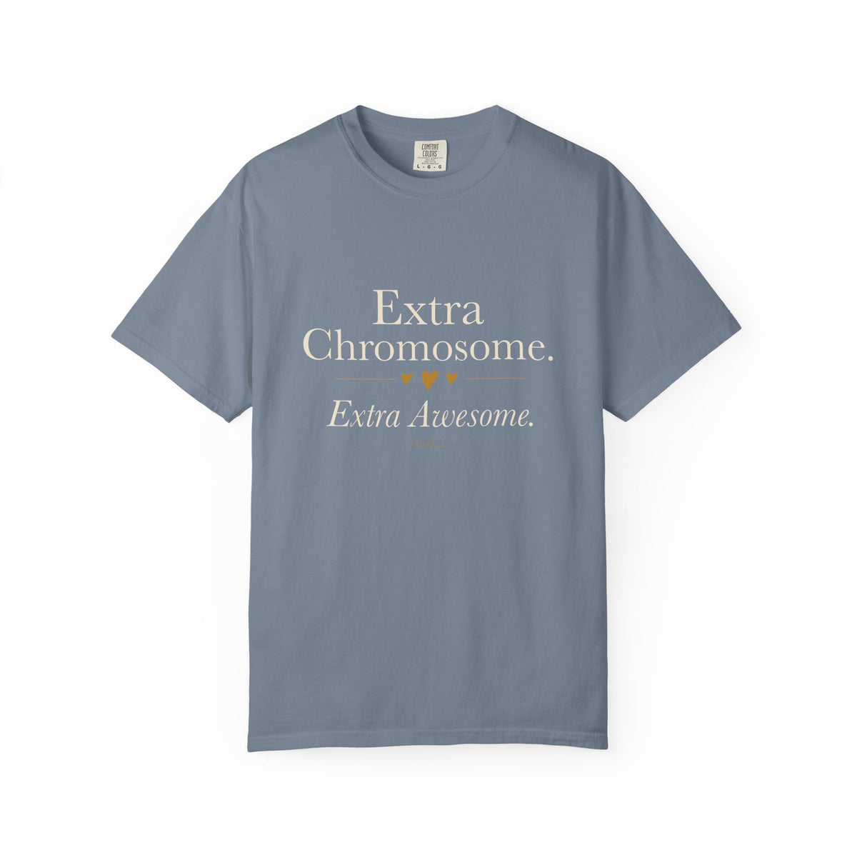 Extra Chromosome. Extra Awesome. Blue Unisex Tee