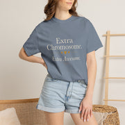 Extra Chromosome. Extra Awesome. Blue Unisex Tee