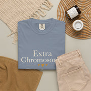 Extra Chromosome. Extra Awesome. Blue Unisex Tee