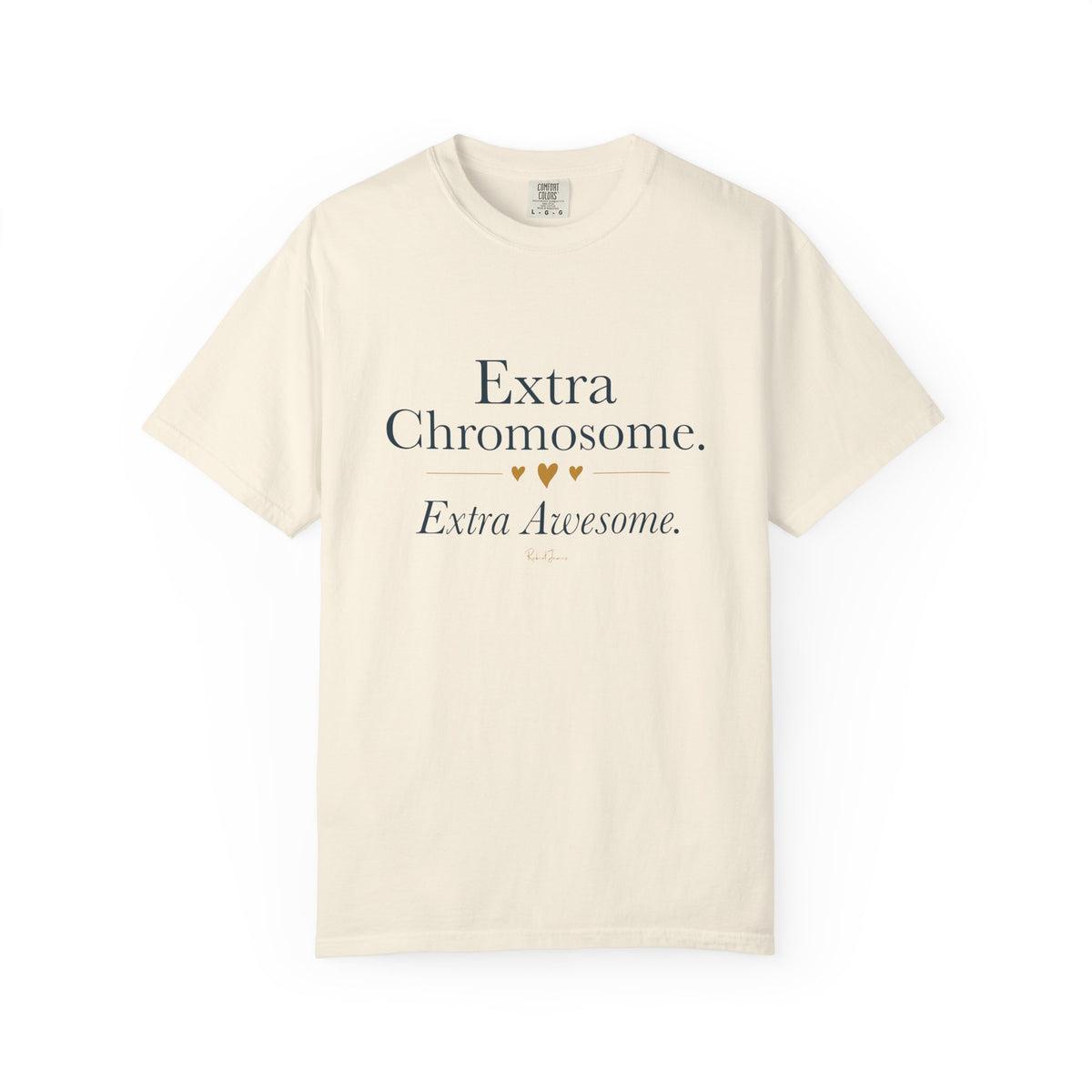 Extra Chromosome. Extra Awesome. Cream Unisex Tee
