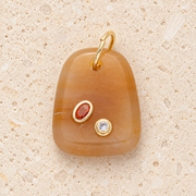 Topaz Quartz Gemstone Pendant