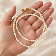 Rice Pearl Layered Necklace