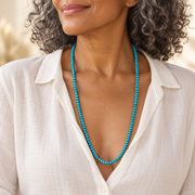 Turquoise Lariat Layered Necklace