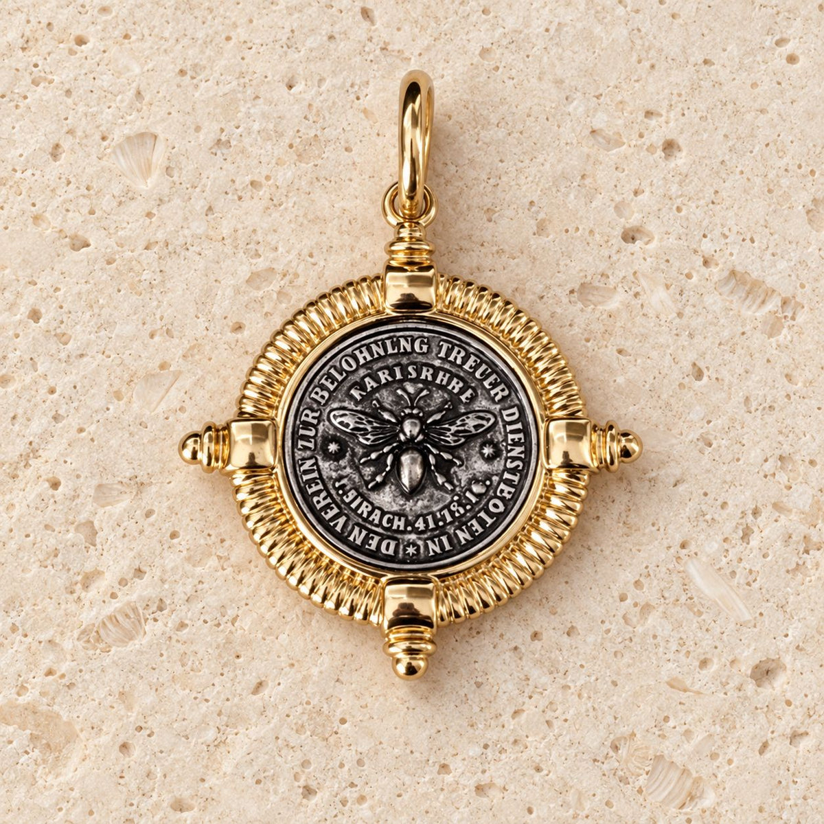 French Bee Replica Coin Pendant