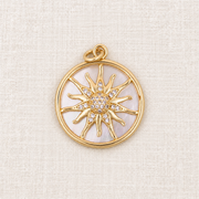 Freshwater Pearl & Sun Coin Necklace