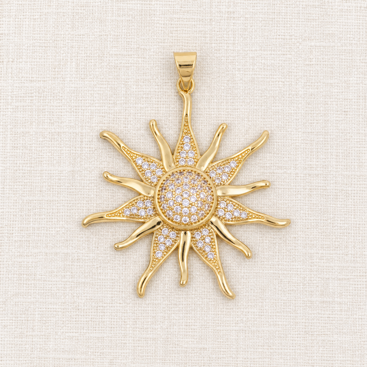 Freshwater Pearl & Sun Necklace