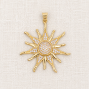 Freshwater Pearl & Sun Necklace