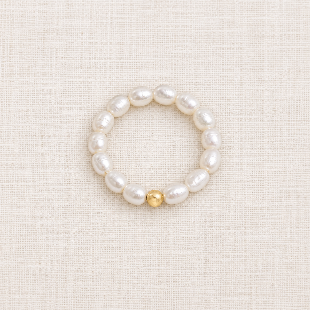 Petite Freshwater Pearl Stretch Ring