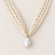 Heirloom Lace Baroque Pearl Necklace