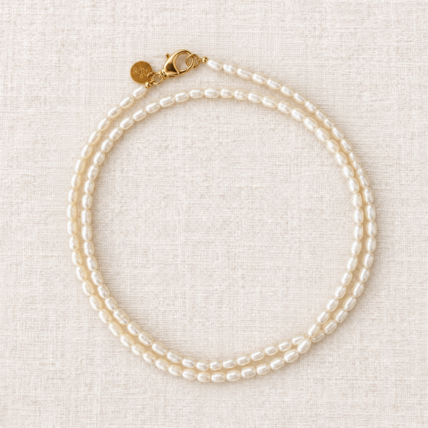 Rice Pearl Layered Necklace